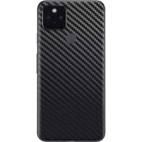 Black Carbon Fiber Specialty Texture Material Google Pixel 4a 5G Skin